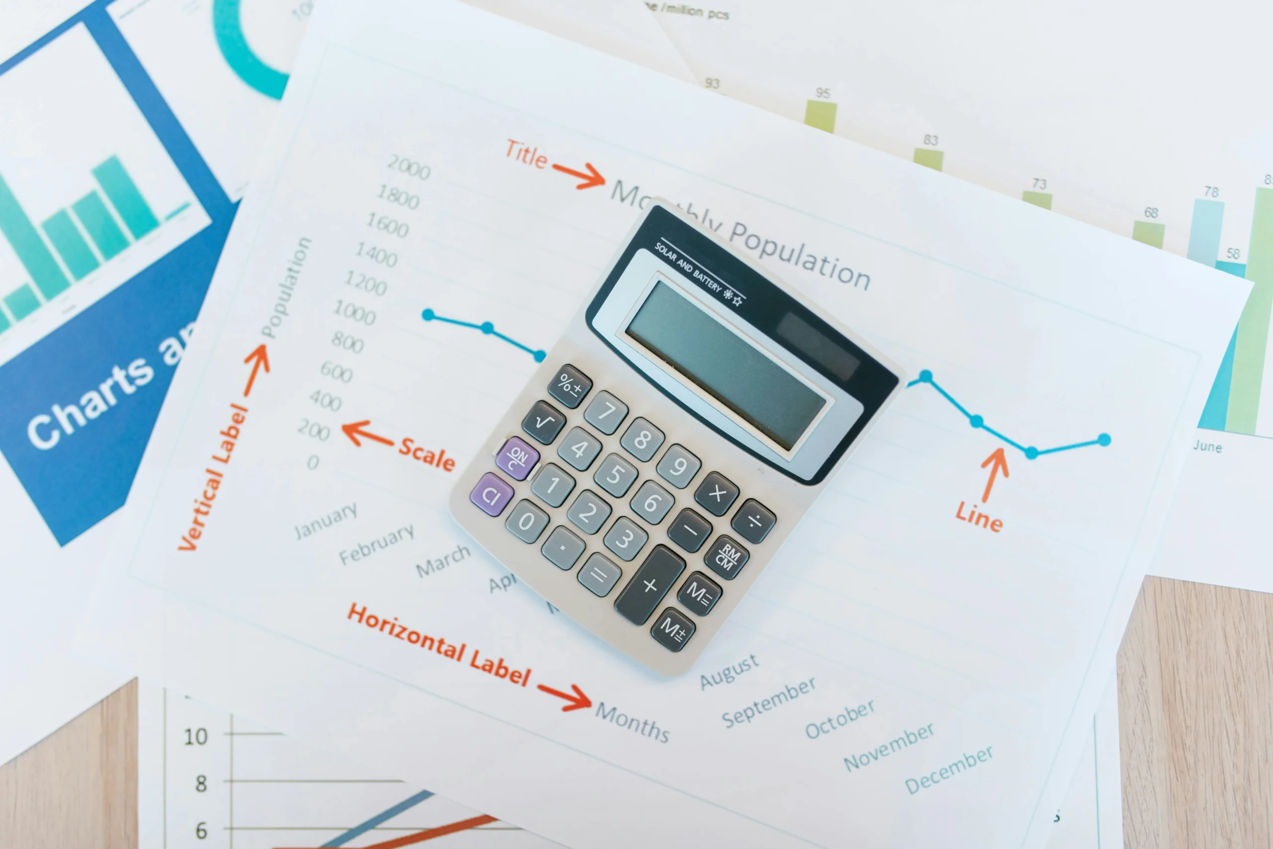 SEP IRA vs solo 401k side hustle 2026: Ultimate Guide 3 SEP IRA vs solo 401k side hustle 2026: Calculator placed on financial graphs and reports showcasing data analysis and busines